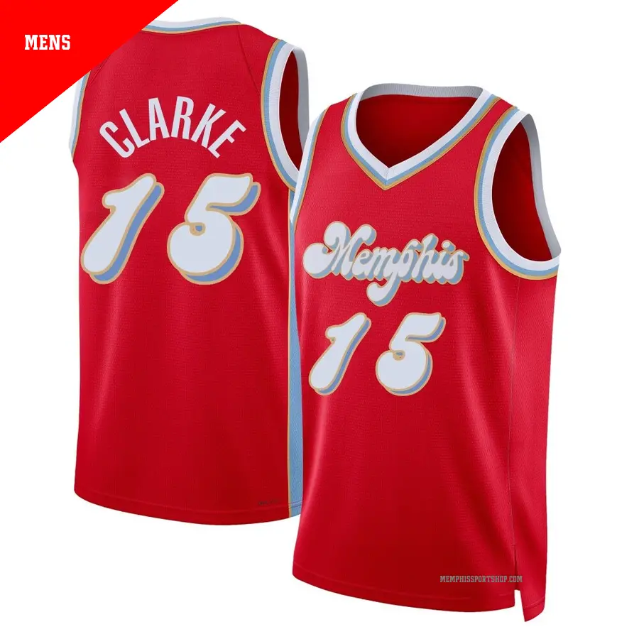 ＃15 Men's Brandon Clarke Memphis Grizzlies 2024/25 Swingman Red City Edition Jersey
