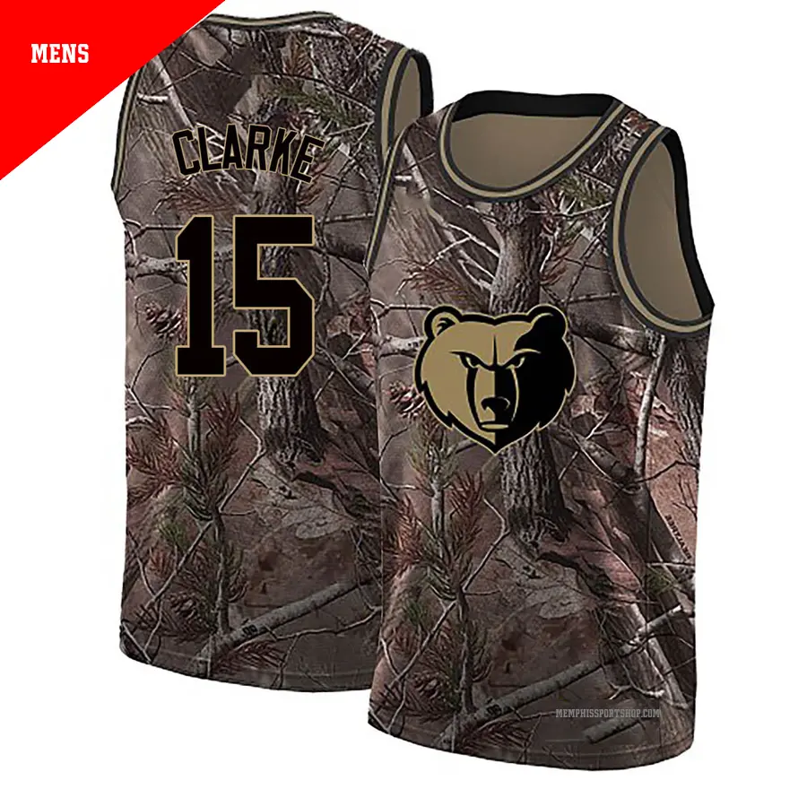 ＃15 Men's Brandon Clarke Memphis Grizzlies Camo Swingman Realtree Collection Jersey