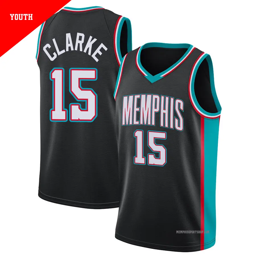＃15 Youth Brandon Clarke Memphis Grizzlies 2020/21 Swingman Black Hardwood Classics Jersey