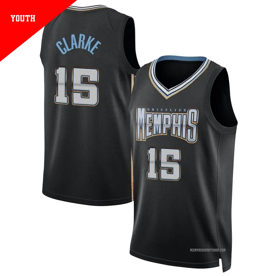 ＃15 Youth Brandon Clarke Memphis Grizzlies 2022/23 Swingman Black City Edition Jersey
